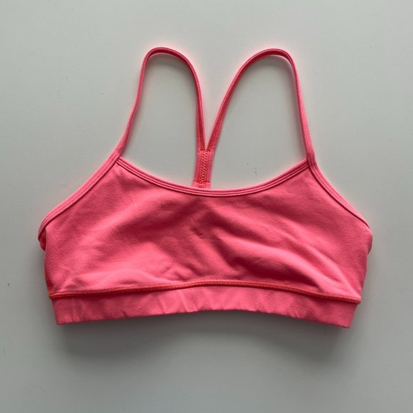 Lululemon Flow Y Bra IV Pullover Yoga Activewear Stretch Pink Boom Juice 8 - Picture 2 of 5